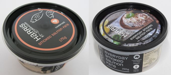 Harris Smokehouse Smoked Salmon Pate 175g and Everyday Smoked Salmon Pate 150g